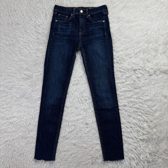 rag & bone Denim - Rag & Bone Pants Womens 24 Blue 10 Inch Ankle Skinny 5 Pocket Casual Denim Jeans